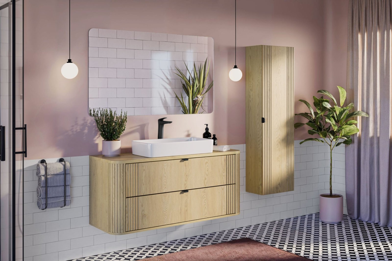 Bathroom countertop 100 cm Ovalia Cremona - Image 6