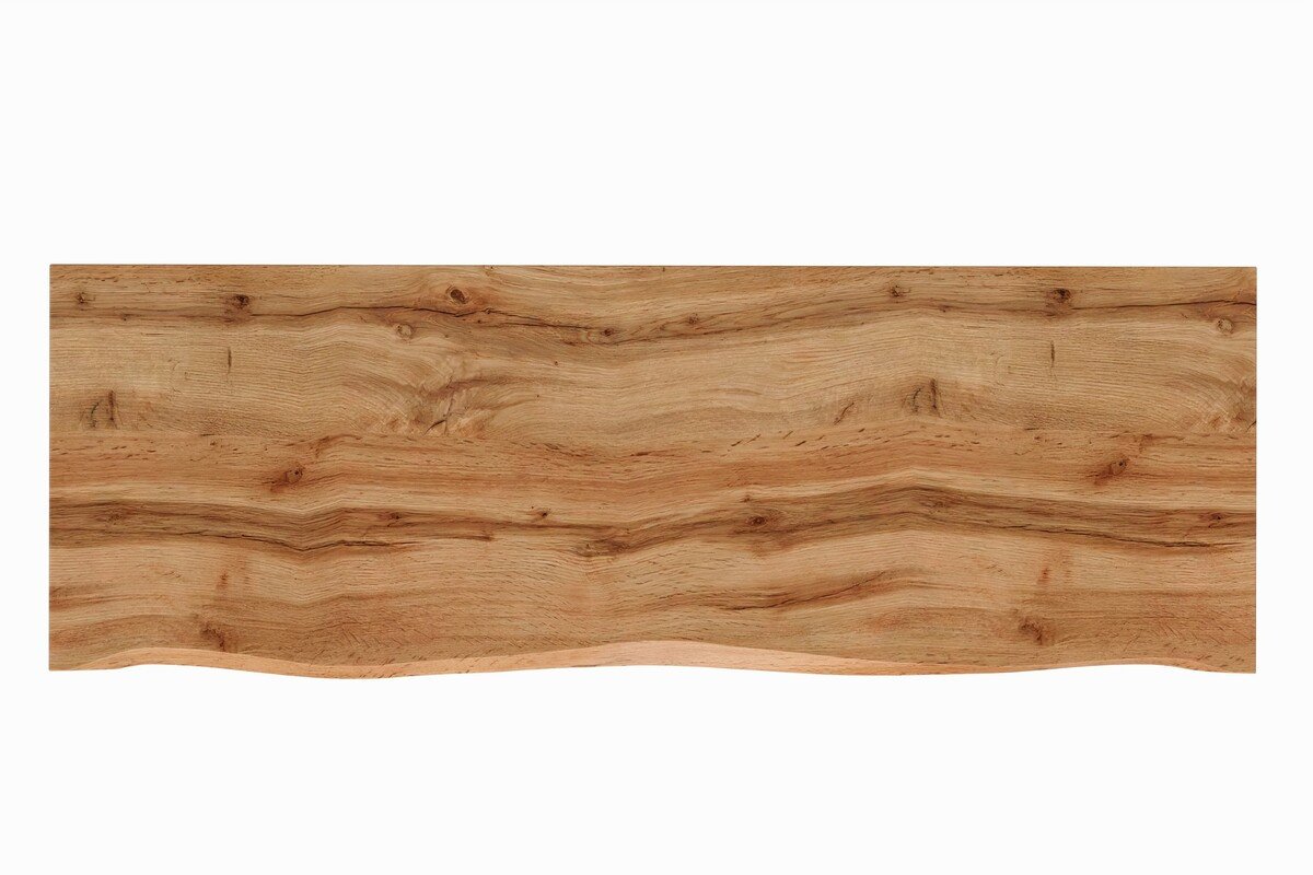 Bathroom countertop, 140 cm, Wotan Nature Oak, oak - Image 3