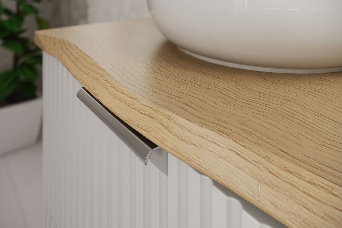 Bathroom countertop, 60 cm, Cremona Nature Oak, oak - Image 4