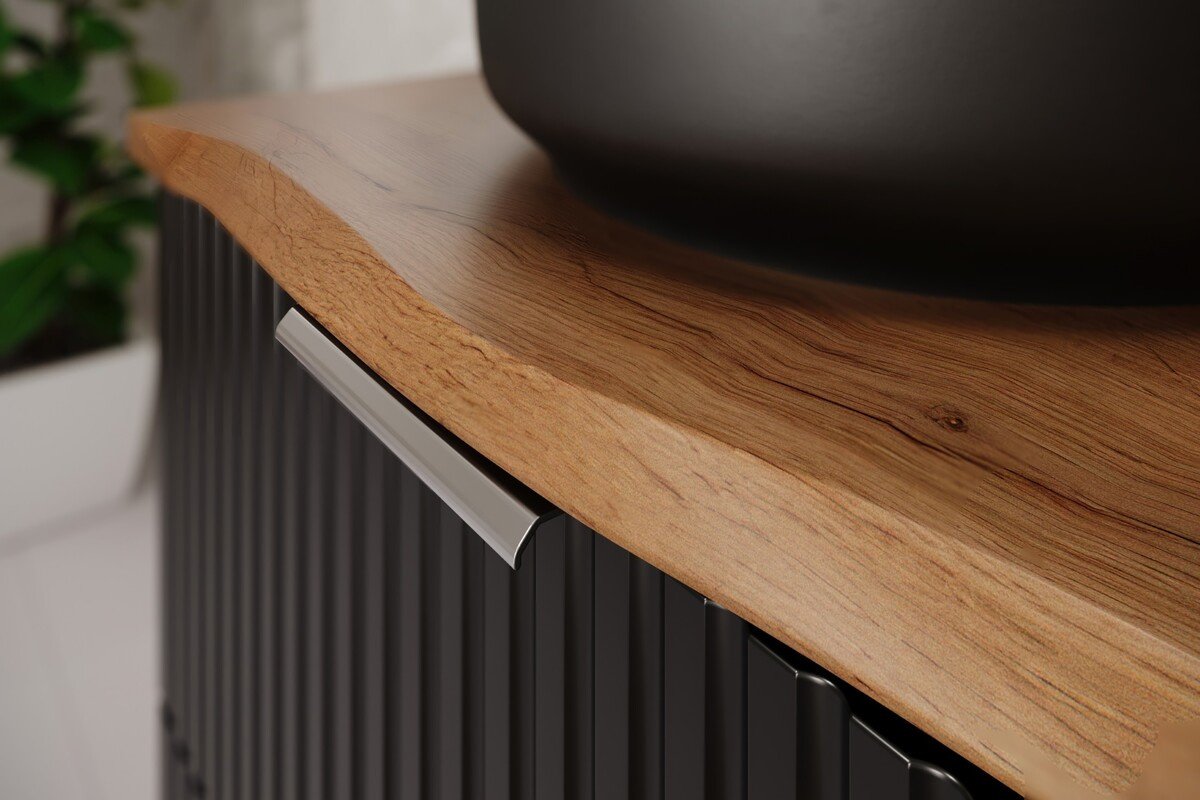 Bathroom countertop, 80 cm, Wotan Nature Oak, oak - Image 4