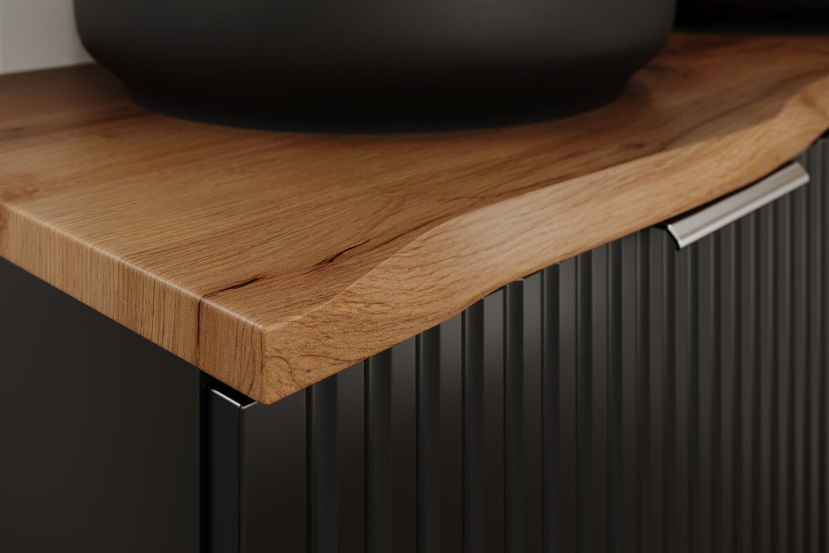 Bathroom countertop, 80 cm, Wotan Nature Oak, oak - Image 5