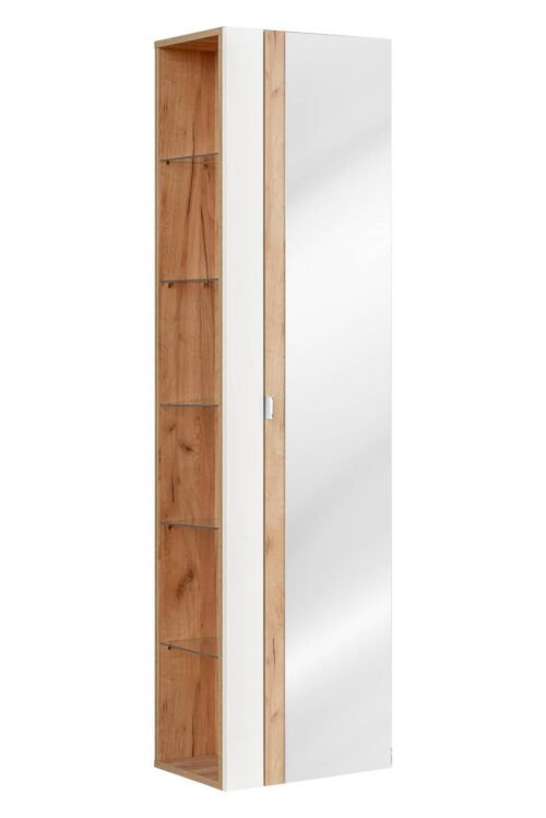 CAPRI WHITE 803 High column with mirror 45 cm