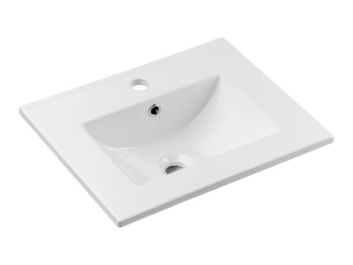 DANCE WHITE 50 – 50 cm ceramic washbasin