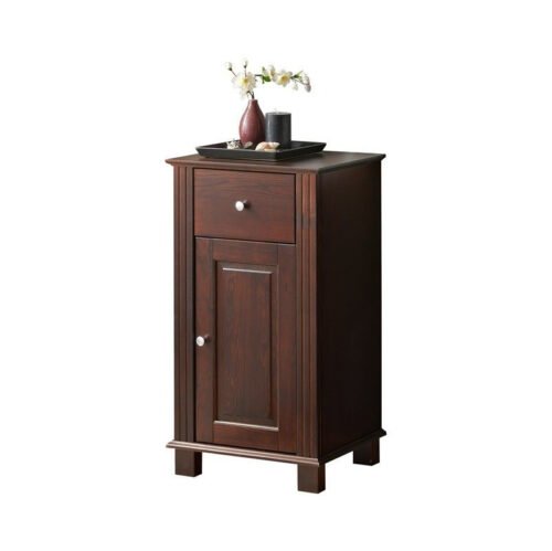 Low wooden retro style cabinet