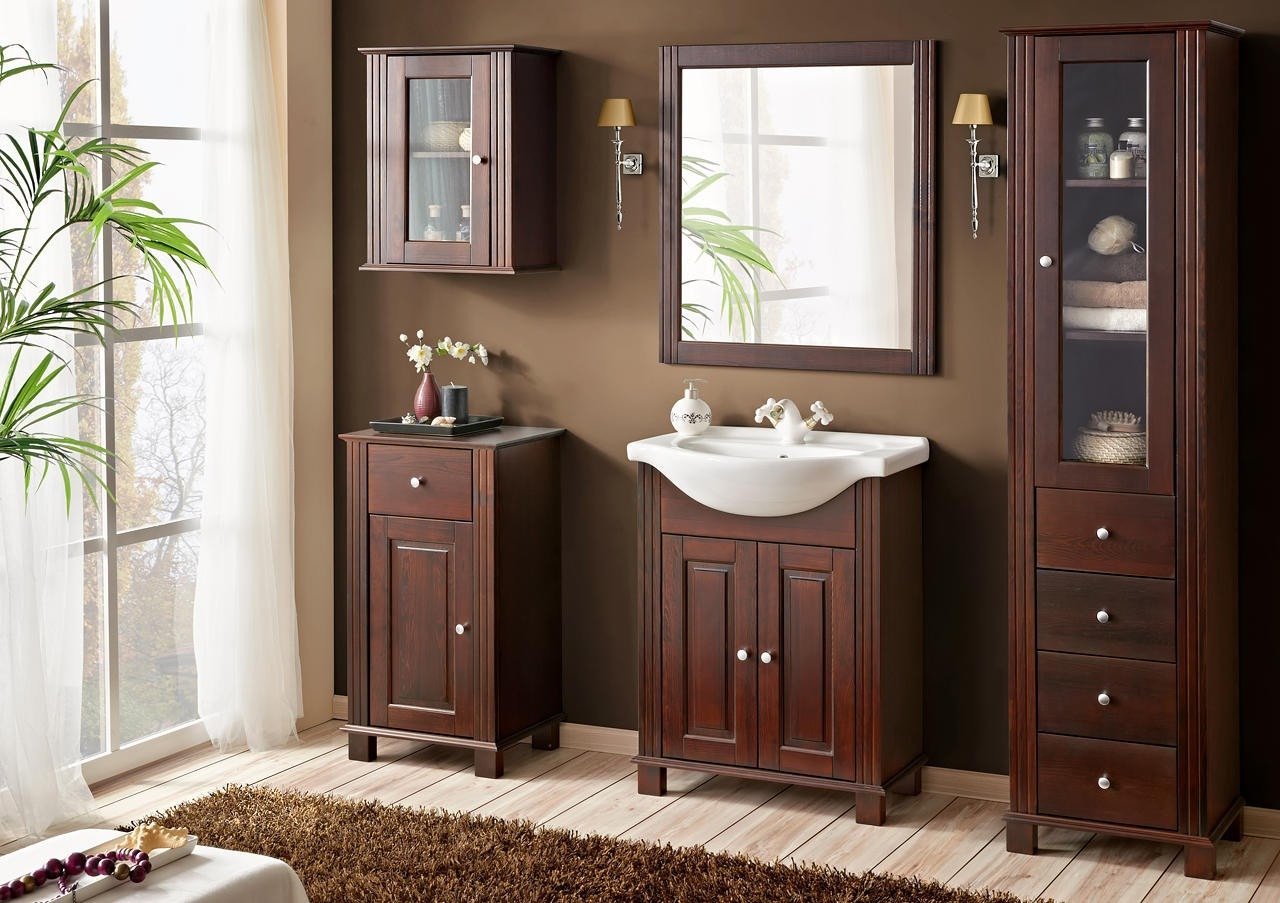 Low wooden retro style cabinet - Image 5