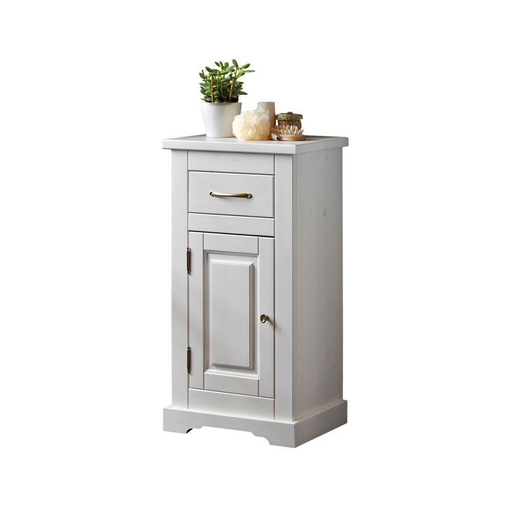 Romantic low wooden cabinet