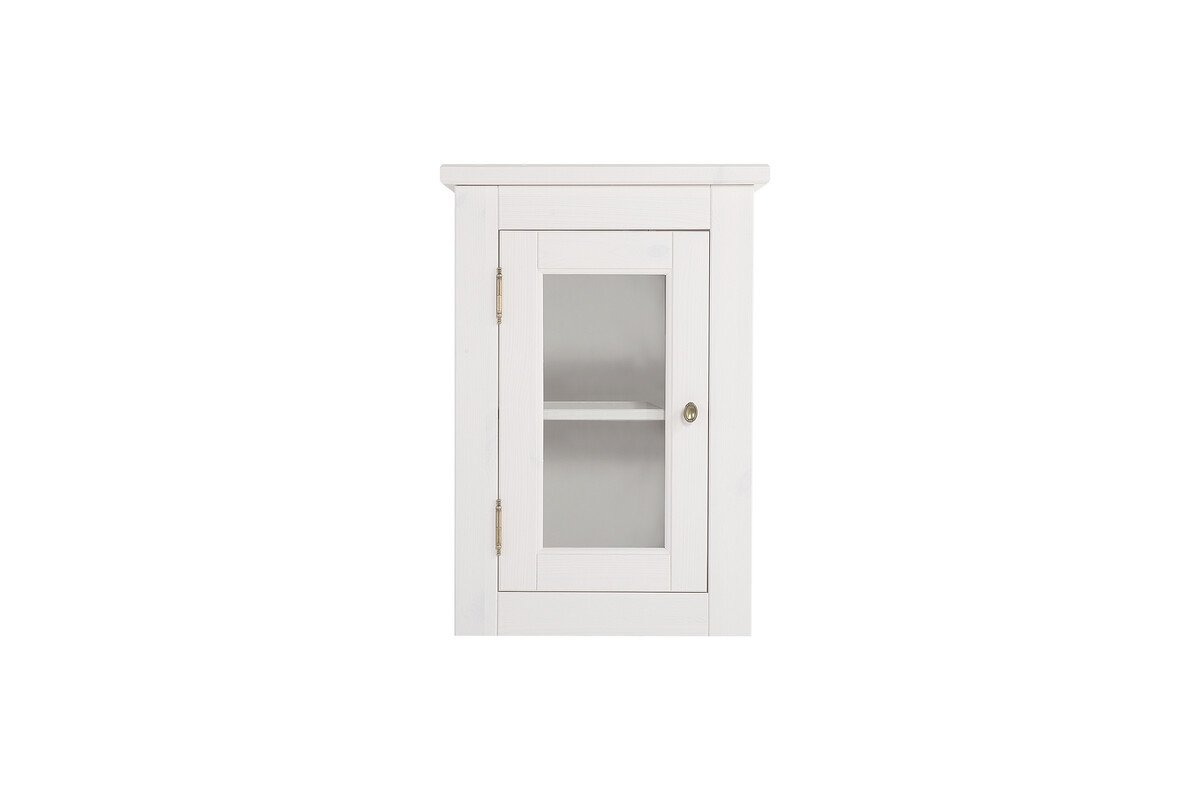 Romantic wooden hanging cabinet, white - Image 4