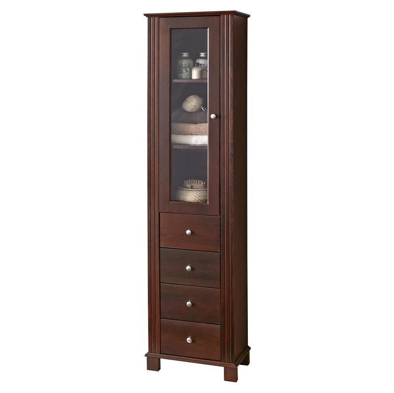 Wooden retro style bathroom column