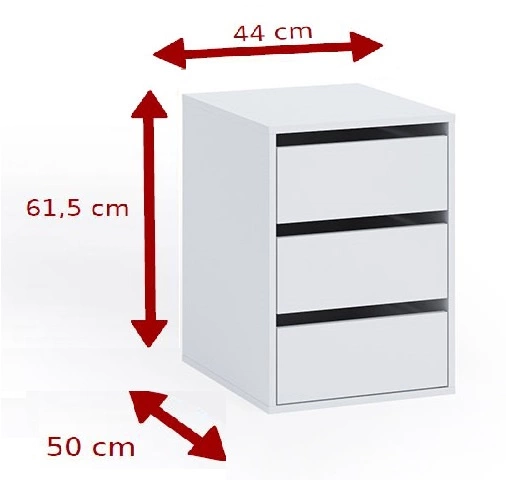 Rico chest of drawers in artichoke oak, perfect for a sliding door wardrobe and a walk-in closet - Image 2