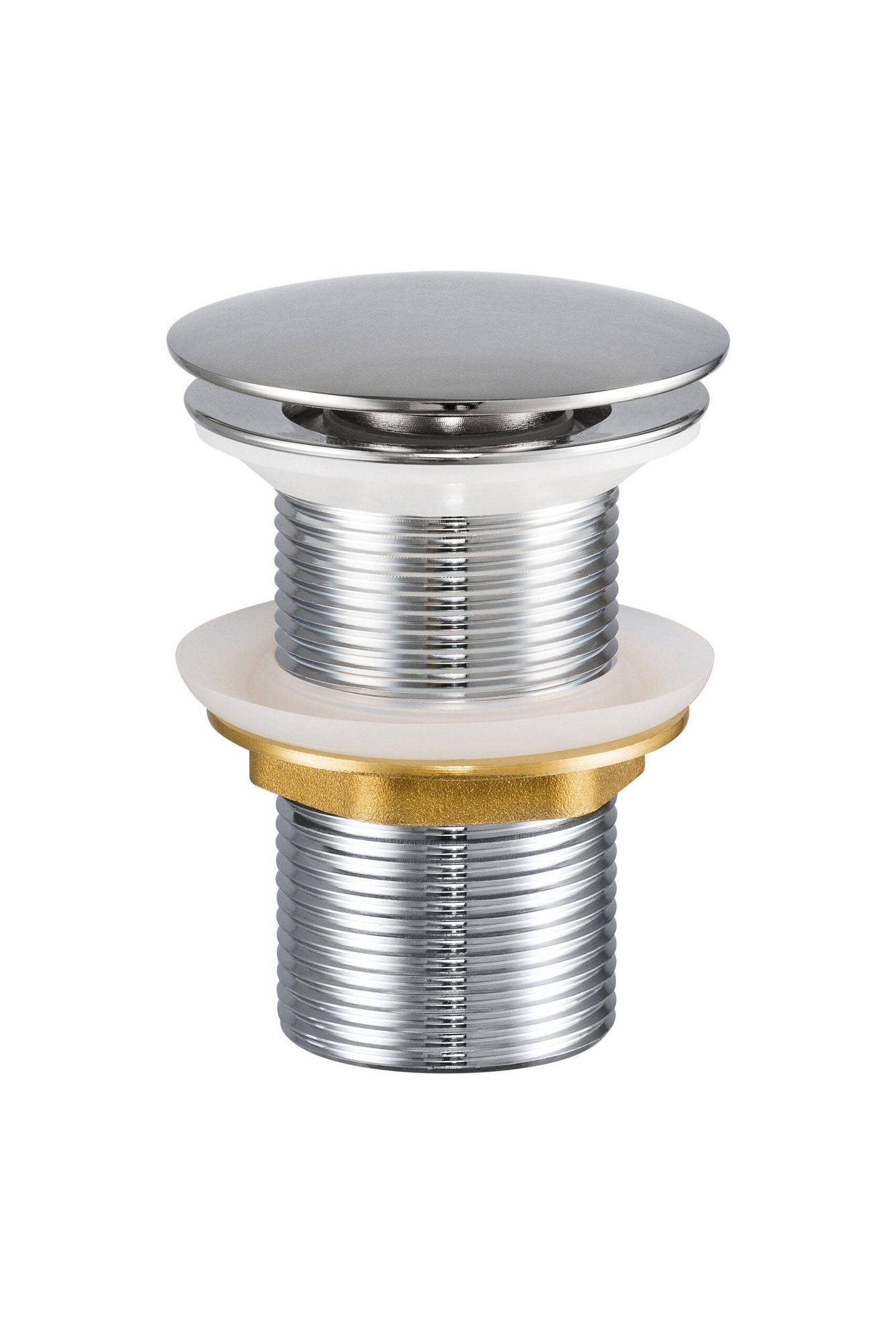 Comad washbasin stopper, chrome silver