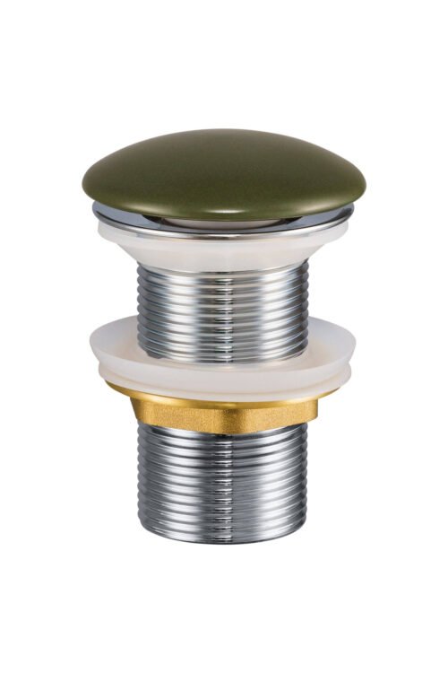 KAMA-MFG and NELI-MFG washbasin stopper, green matt