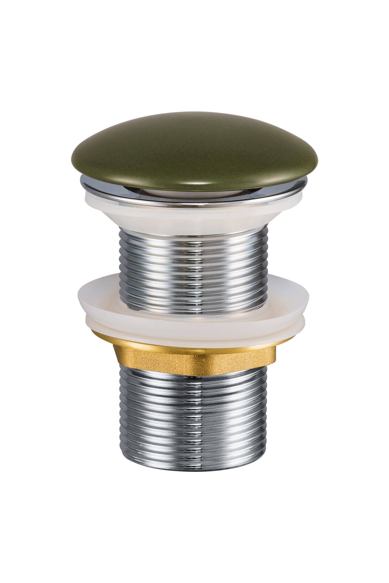 KAMA-MFG and NELI-MFG washbasin stopper, green matt