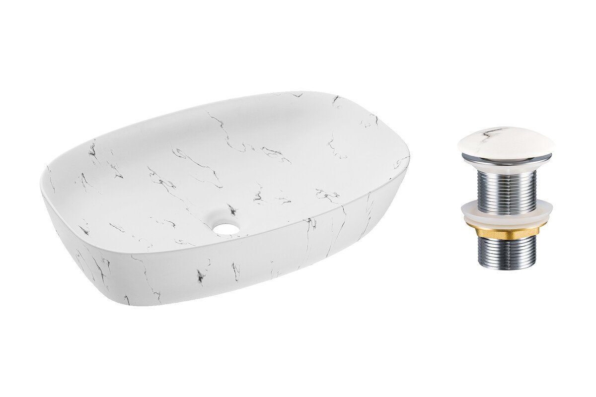 Washbasin stopper MEGI-MW13 white matt - Image 3