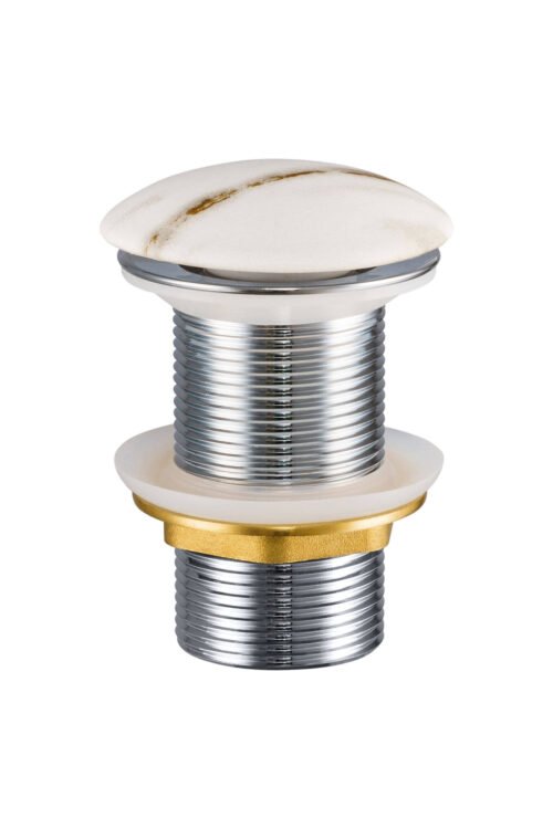 PATI-MW3 washbasin plug, white matt