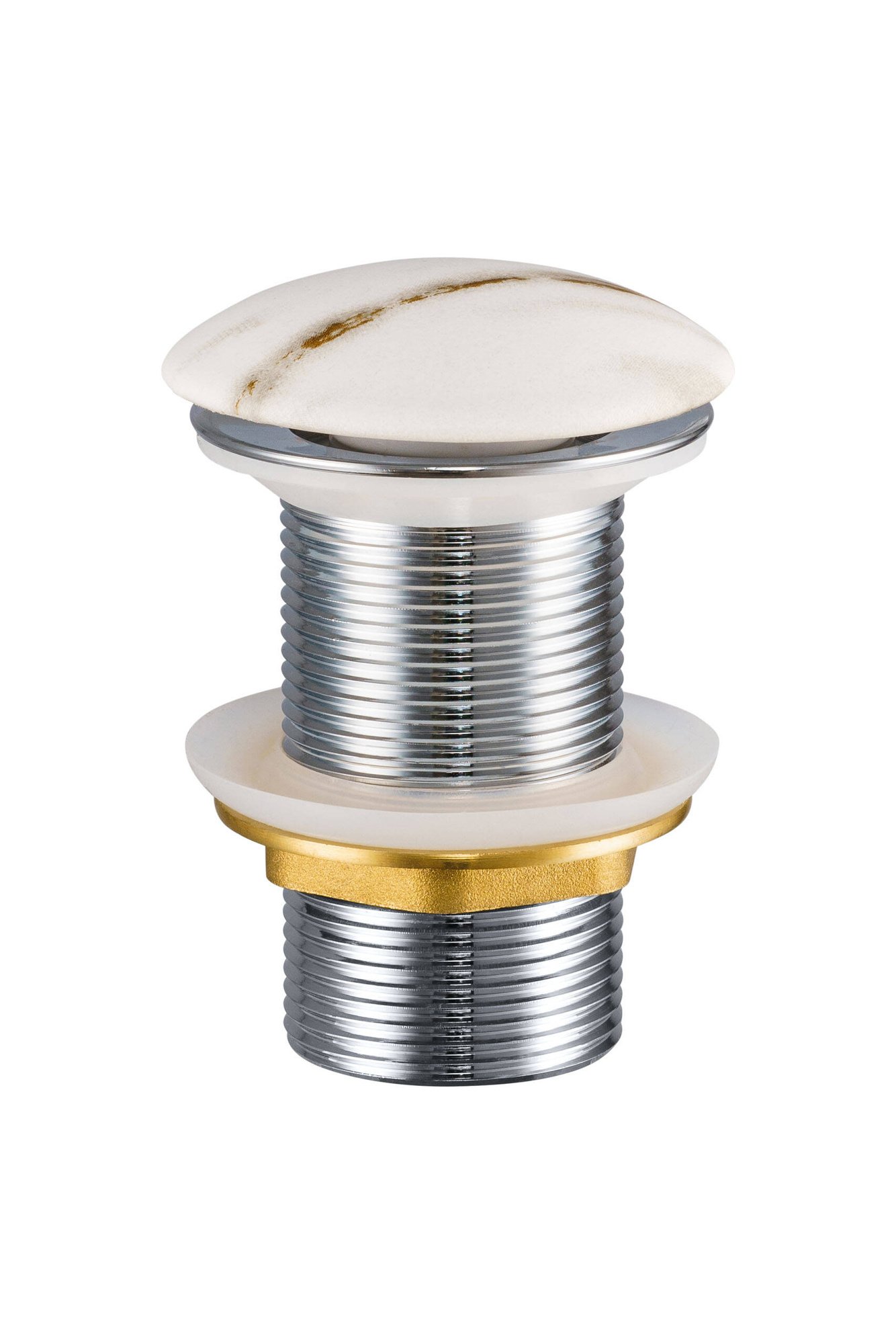 PATI-MW3 washbasin plug, white matt