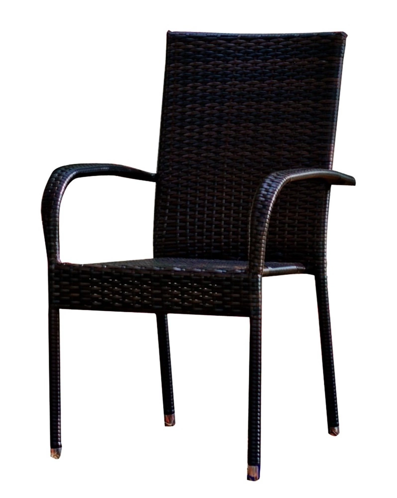 Sottile garden chair 43x40 cm black, functional rattan chair, classic and comfortable design, a great choice for the garden