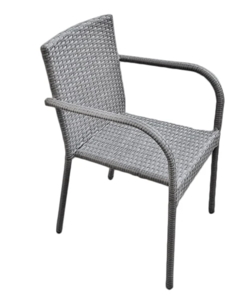 Sottile garden chair 43×40 cm gray functional rattan chair with a classic and comfortable design a great choice for the garden