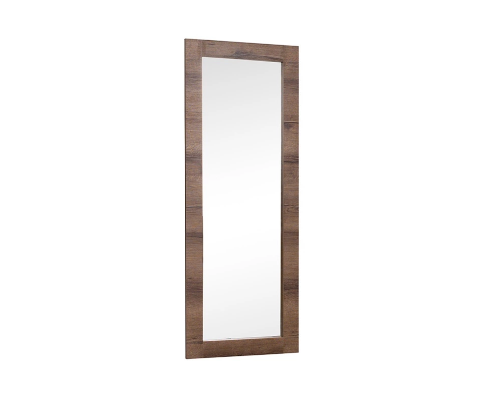 Denver hanging mirror, 56 cm, monastery oak color, rectangular shape, framed mirror, perfect for hallway, bedroom or dressing room