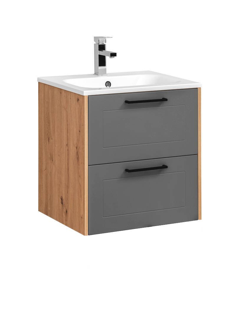 Madera Grey 820 - Cabinet with washbasin 60 cm