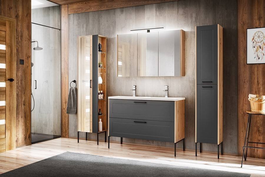 Madera Grey 854 - 2S washbasin cabinet 120 cm - Image 6