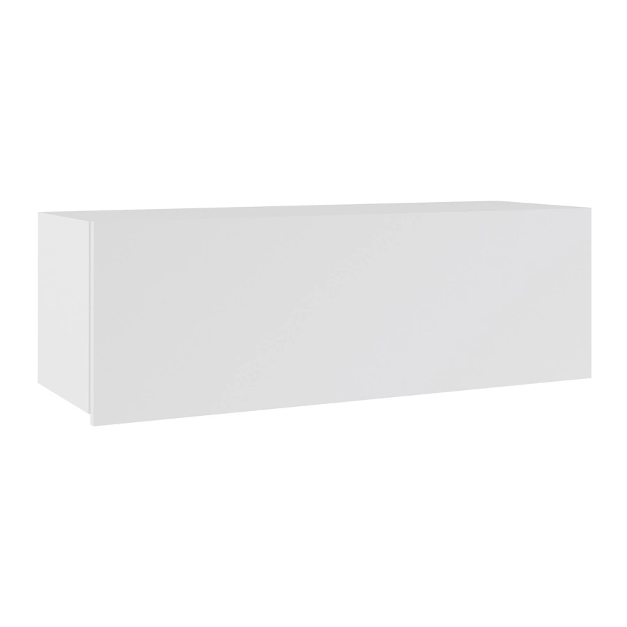 CALABRINI IV wall cabinet, glossy white, exceptionally stylish wall cabinet, simple shapes, suitable for any interior - Image 4