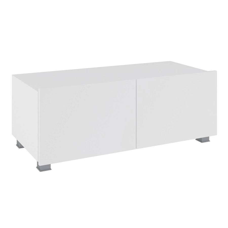 CALABRINI X wall cabinet, glossy white, exceptionally stylish wall cabinet, simple shapes, suitable for any interior - Image 6