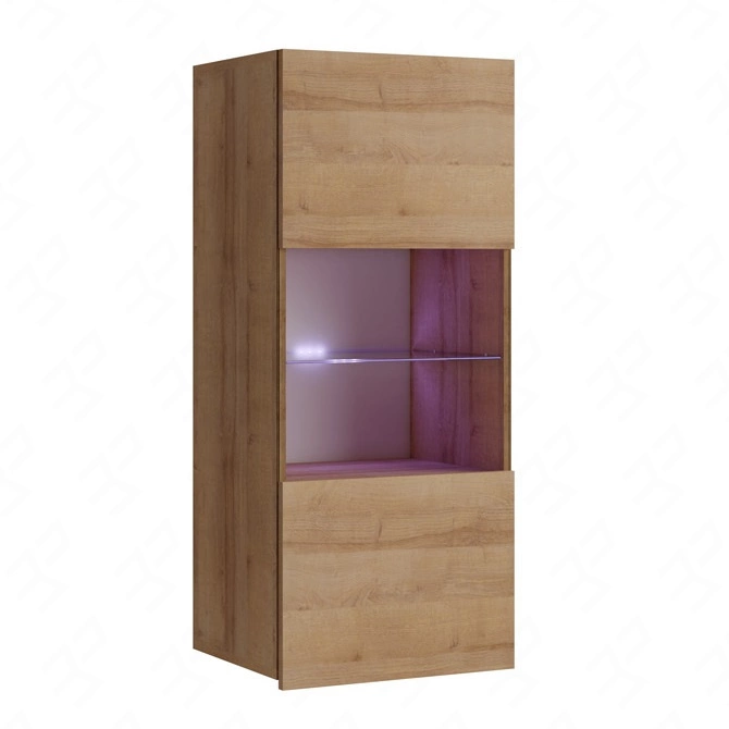 CALABRINI X" golden oak wall cabinet - exceptionally stylish, with simple shapes, suitable for any interior - Image 2