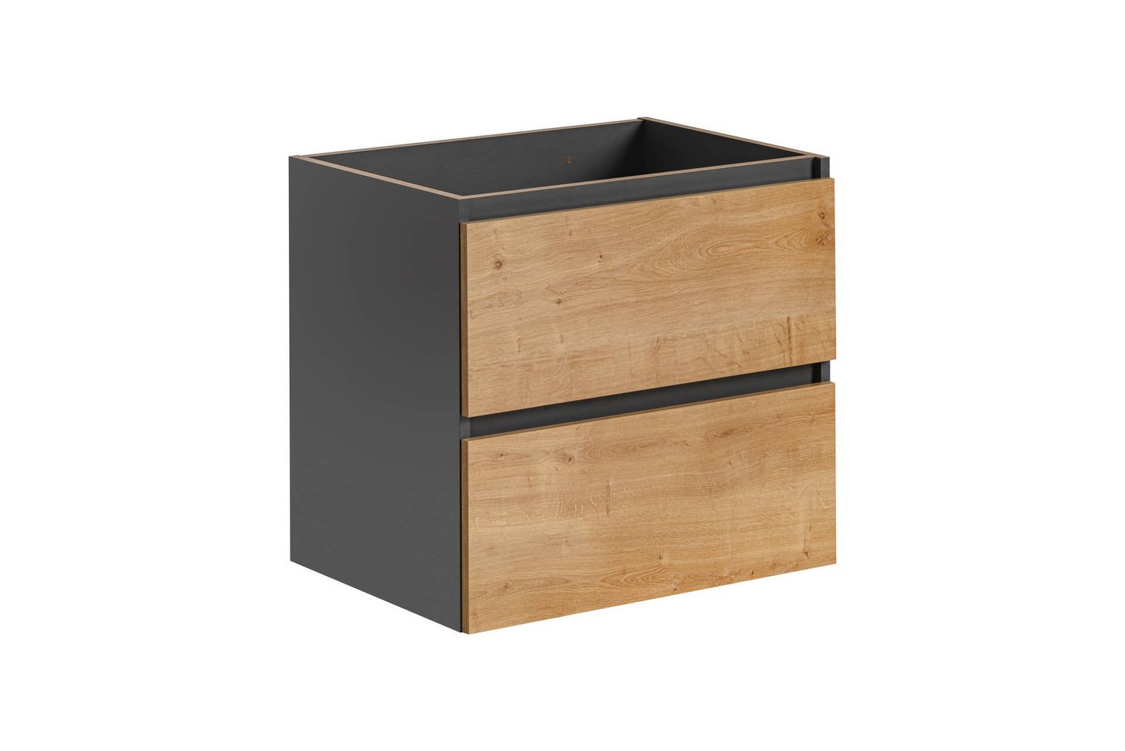 Washbasin cabinet "Monaco", grey oak, 60 cm