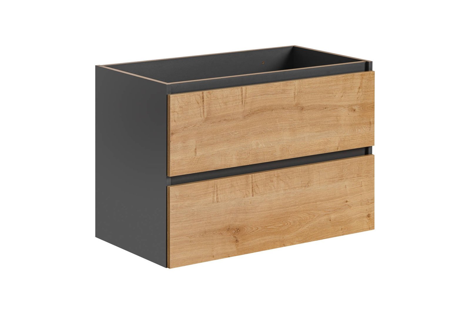 Washbasin cabinet "Monaco", grey oak, 80 cm