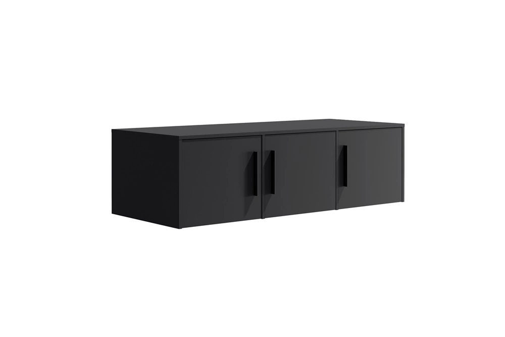 Maxione wardrobe extension, 150 cm, black, functional cabinet, will increase space for storing clothes, shoes and accessories