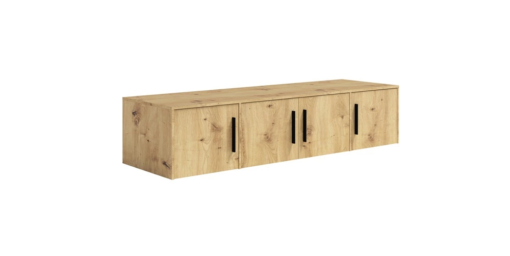 Maxione wardrobe extension, 198 cm, artistic oak functional cabinet, will increase storage space for clothes, shoes and accessories