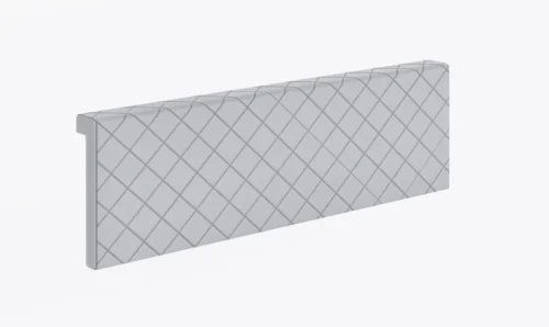 Rico bed headboard cover, white, functional and comfortable bed addition, quilted headboard
