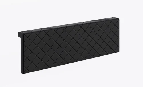 Rico bed headboard cover, black, functional and comfortable bed addition, quilted headboard