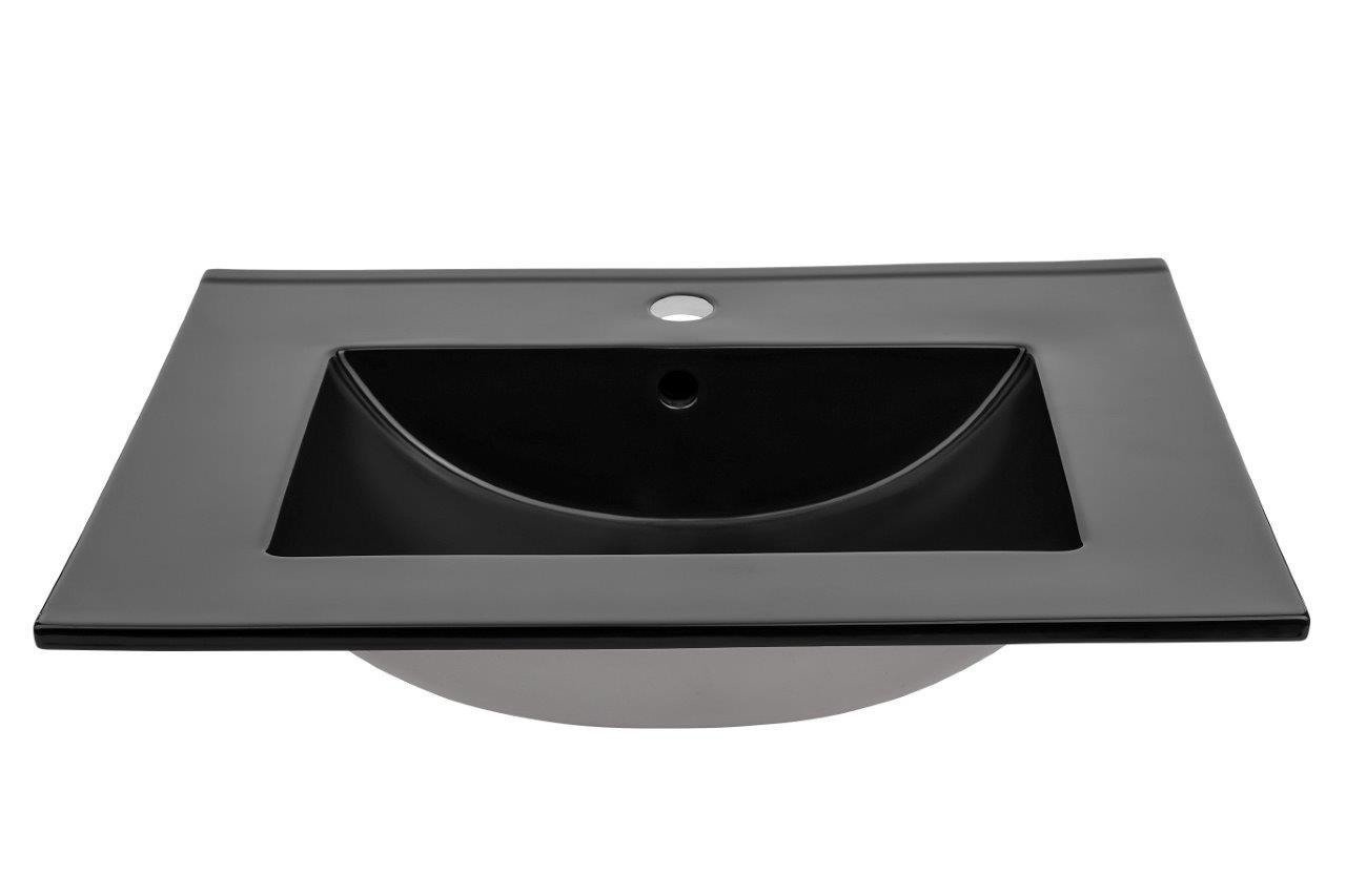 60 cm Xilo Black set with Lava Black washbasin - Image 3
