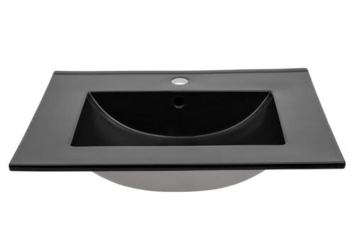 Modern washbasin E-8003-60 LAVA BLACK MATT BLACK