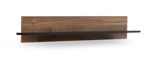 Apallo shelf 135 cm, Castello brandy oak/black, attractive both visually and functionally, will delight lovers of expressive interiors