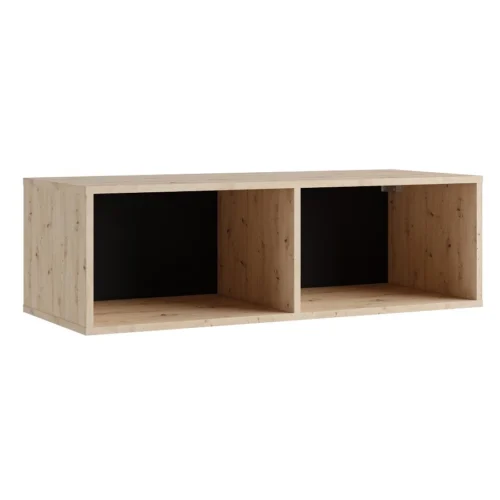 CALABRINI shelf, 100 cm, artificial oak color, attractive visual and functional design, simple shape, suitable for any interior