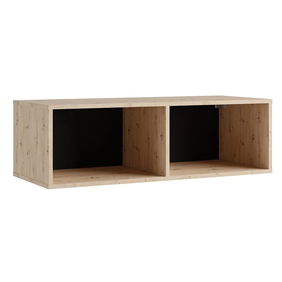 CALABRINI shelf, 100 cm, artificial oak color, attractive visual and functional design, simple shape, suitable for any interior