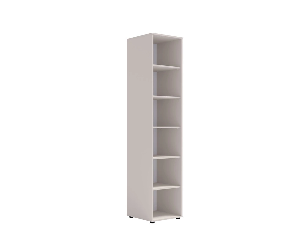 Maxione 45 cm beige bookshelf, functional bookshelf, perfect for furnishing a teenager's room or office, simple and versatile shape