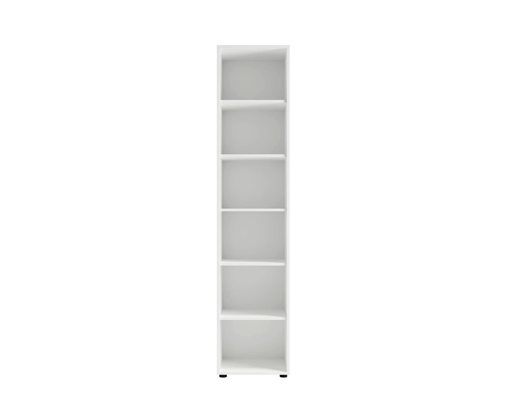 Maxione 45 cm white bookshelf, functional bookshelf, perfect for furnishing a teenager's room or office, simple and versatile shape - Image 3