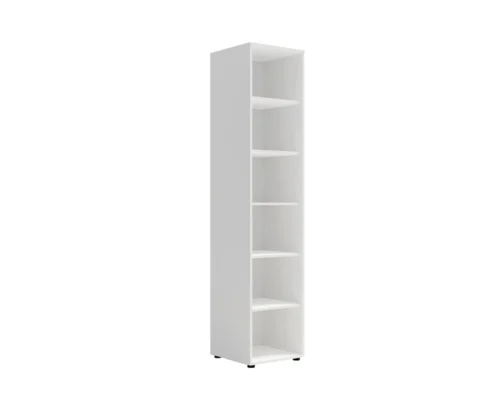 Maxione 45 cm white bookshelf, functional bookshelf, perfect for furnishing a teenager’s room or office, simple and versatile shape