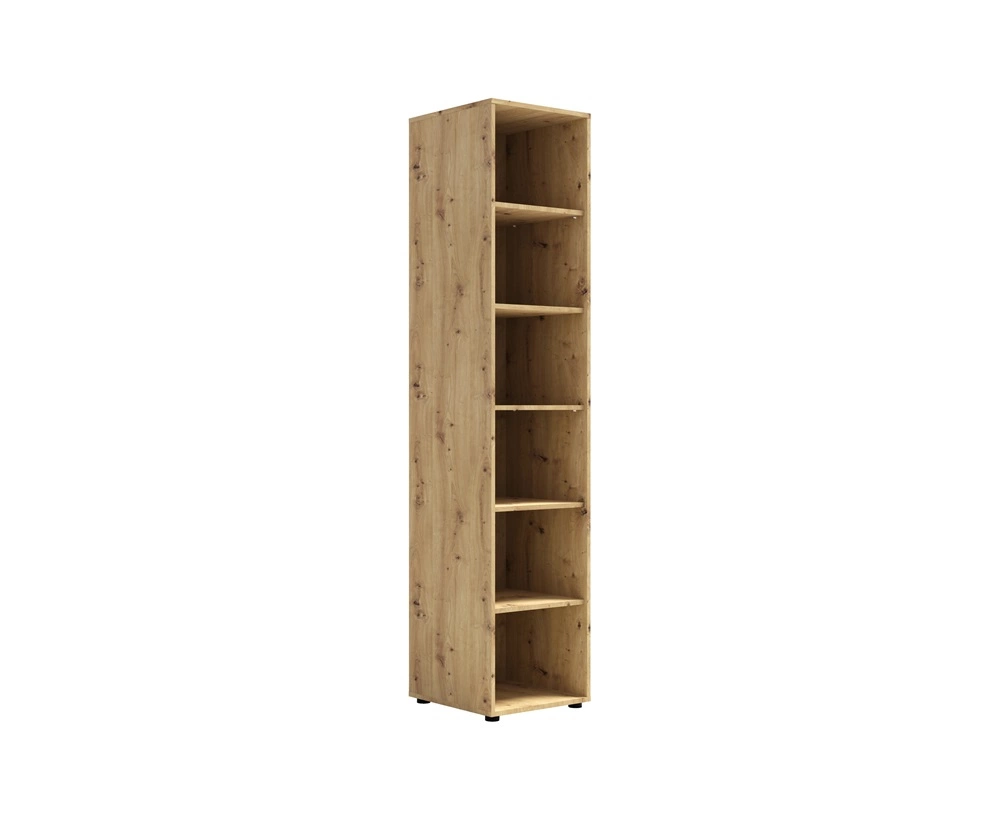 Maxione bookshelf, 45 cm, artistic oak, functional bookshelf, ideal for furnishing a teenager's room or office, universal shape