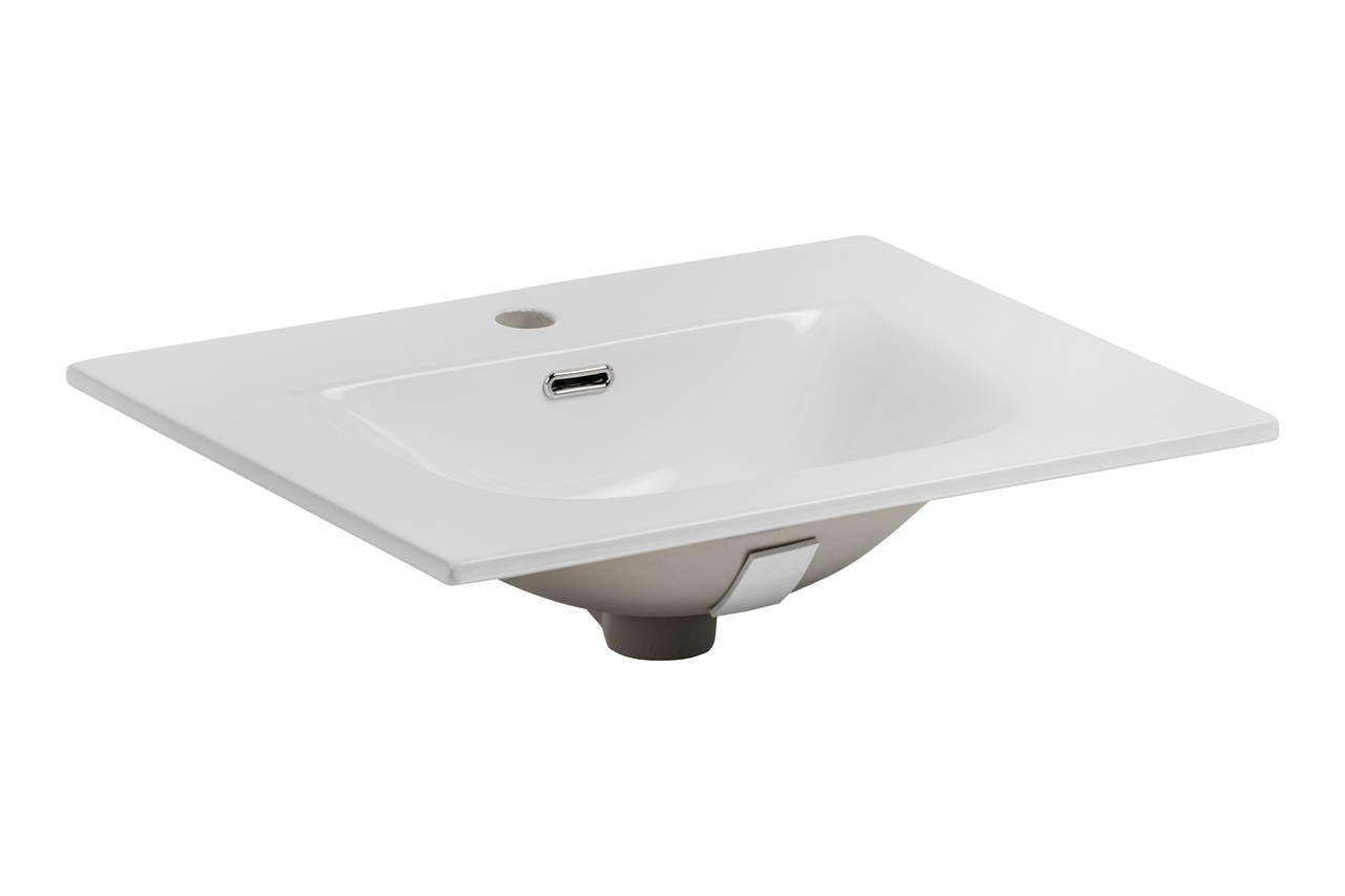 Vanity unit with washbasin, 60 cm, 2 drawers, Nordic Cremona - Image 3