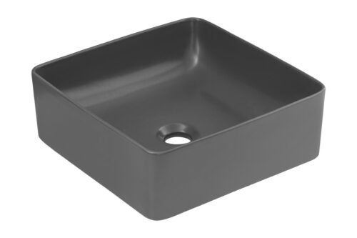 SLIM 1 DARK GREY 37 – Countertop washbasin 37 cm ceramic