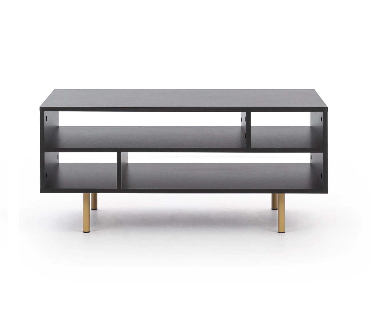 Sula coffee table, black, elegant design, table mounted on a metal base, spill-resistant tabletop - Image 3