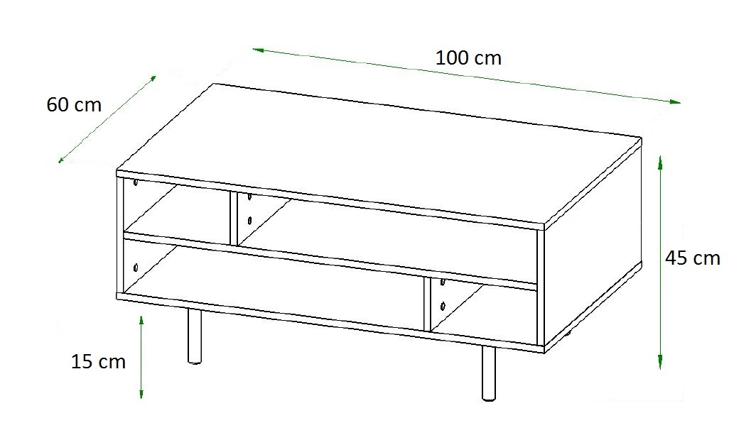 Sula coffee table, black, elegant design, table mounted on a metal base, spill-resistant tabletop - Image 2