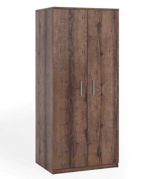 Rico wardrobe, 90 cm, monastery oak color, functional furniture, classic shapes, ideal wardrobe for bedroom or hallway