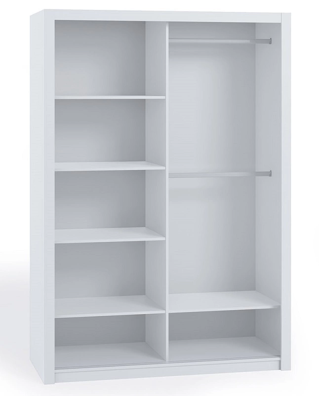 Rico sliding wardrobe with mirror 120 cm, monastery oak, functional classic style furniture, ideal wardrobe for bedroom or dressing room - Image 3