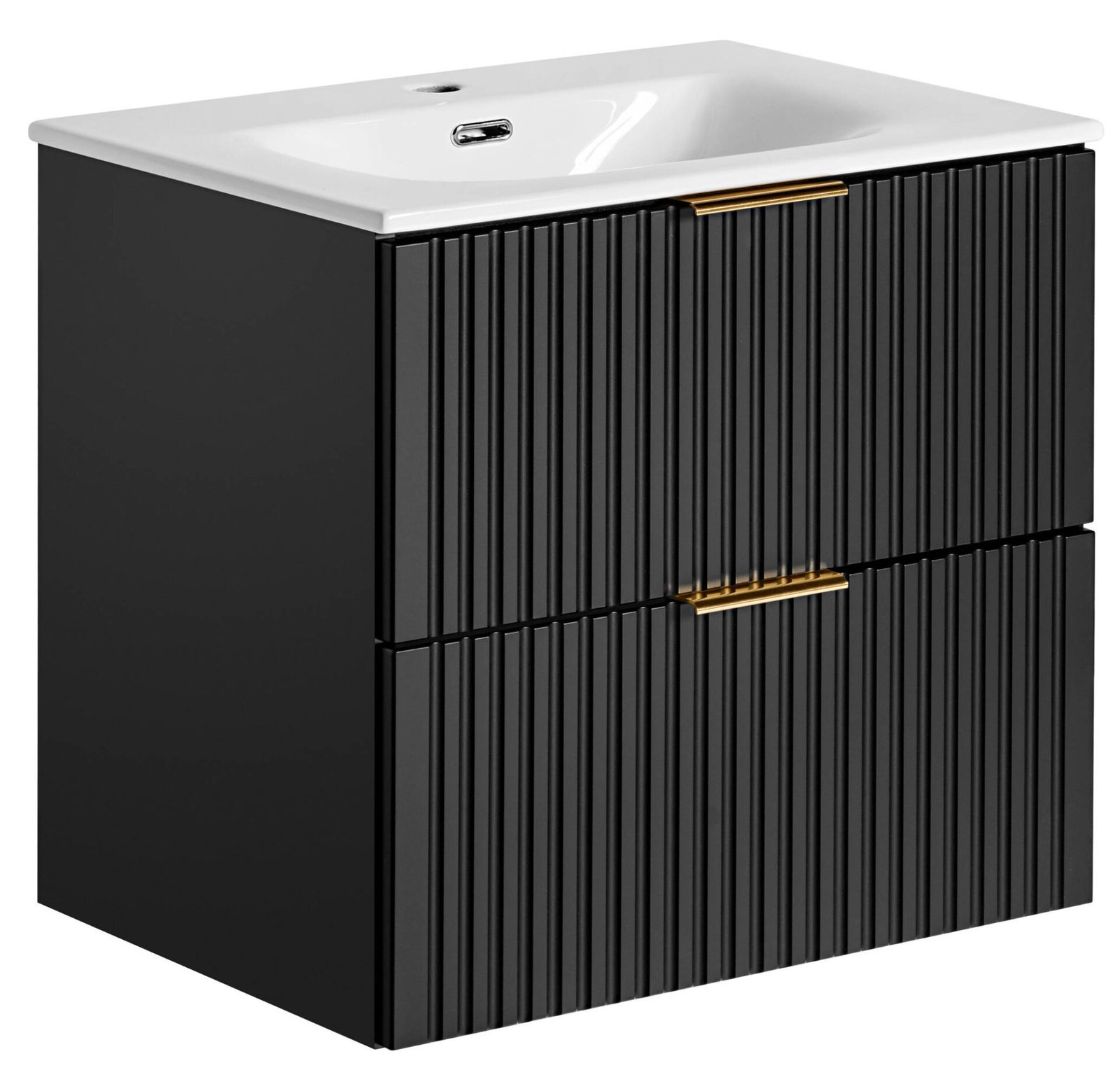 60 cm ADEL BLACK cabinet with SKY washbasin