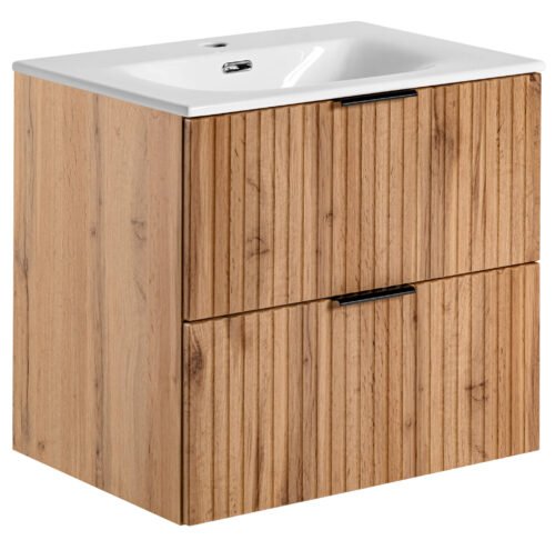 60 cm ADEL OAK cabinet with SKY washbasin